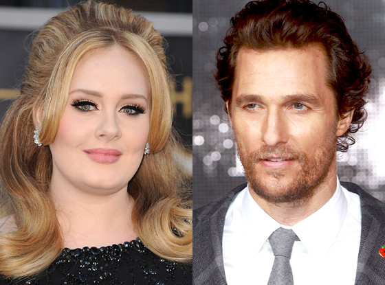 Adele, Matthew McConaughey Adele, Matthew McConaughey
